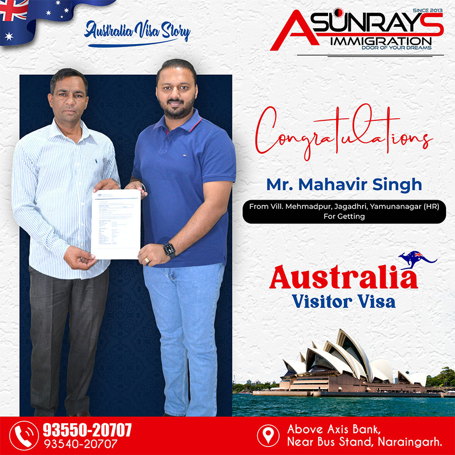 Mahavir_Singh_Australia_Visitor_Visa